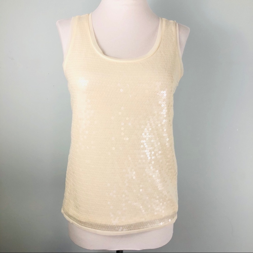𝅺loft Sequin Embellished Tank Size SP